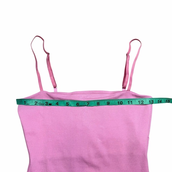 NWT Zara Barbie Pink Square Neck Adjustable Spaghetti Strap Mini Dress - Small - Picture 13 of 16